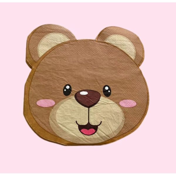 Customized Size 25X25cm Wedding Flower Personalized Printed Paper Napkins Serviettes