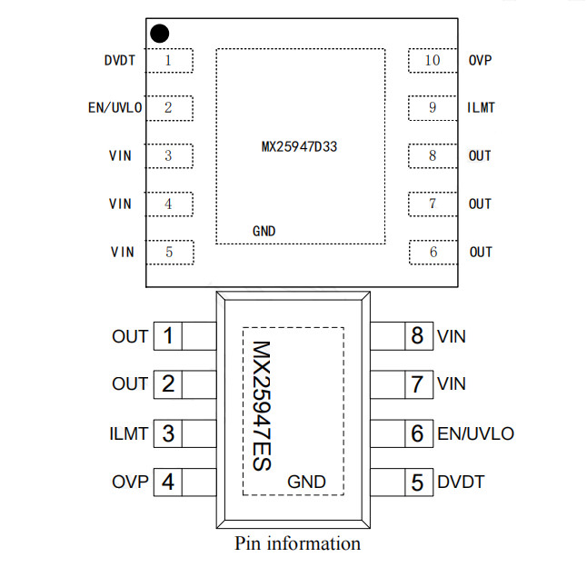 E-Fuse MX25947 24V электронный предохранитель с регулируемой защитой от перенапряжения