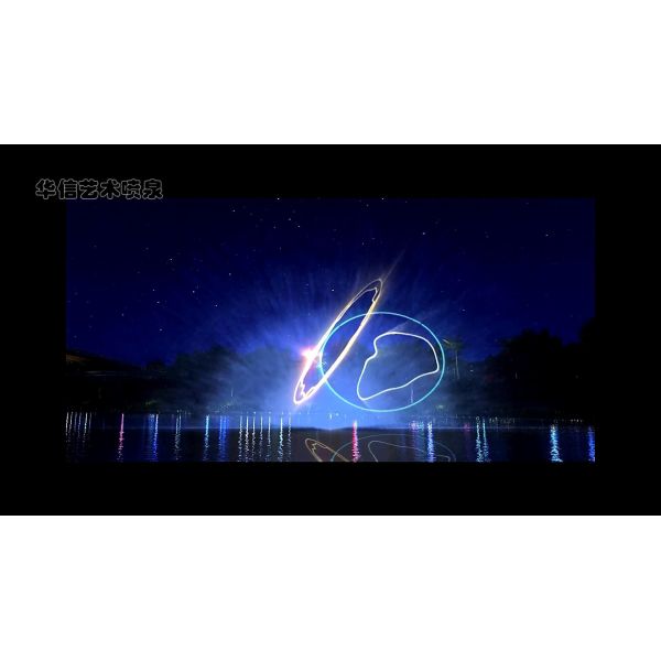 Contemporary Laser Water Screen Projection For Scenic Spots Decoration