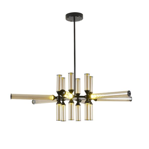 Modern Glass Tube Suspension lamp Living room Dining room scandinavian Castle Chandelier(WH-MI-160)