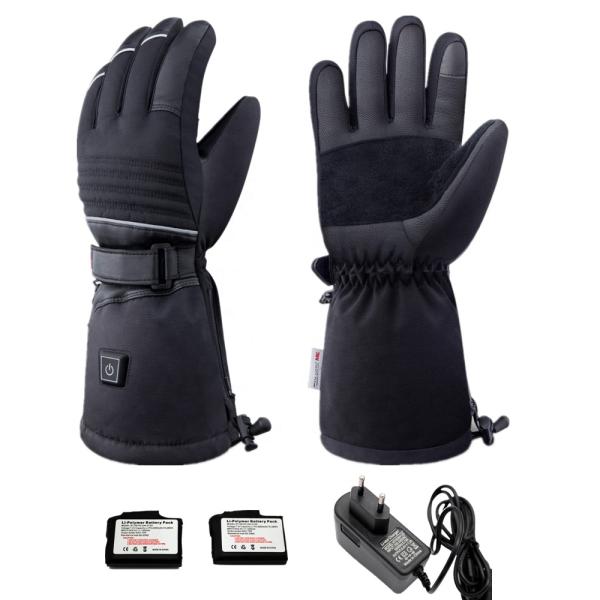 Luvas calorosos recarregáveis unisex elétricas 2200mA impermeáveis