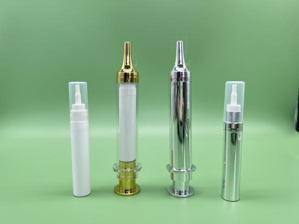 Cosmetic Syringe 10ml Bottle Refillable Eye Cream Bottle Screen Printing