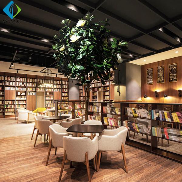 Home Decor Artificial Plastic Leaves , Magnolia Flower Tree Customized Design