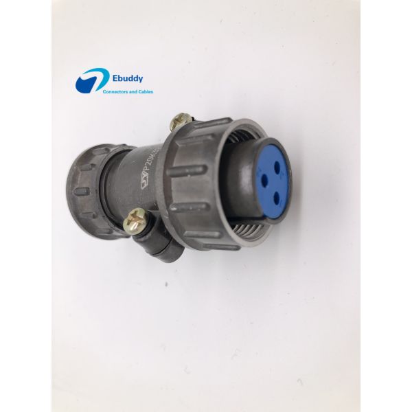 CE circular ROHS Certificted del aislador del Pin P20K3P PPS de los conectores de cable del enchufe femenino 3