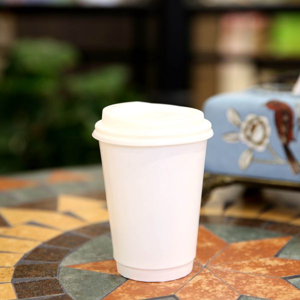 62mm/73mm/80mm/90mm/115mm Colorful Design Biodegradable CPLA Paper Lid for Coffee Cup