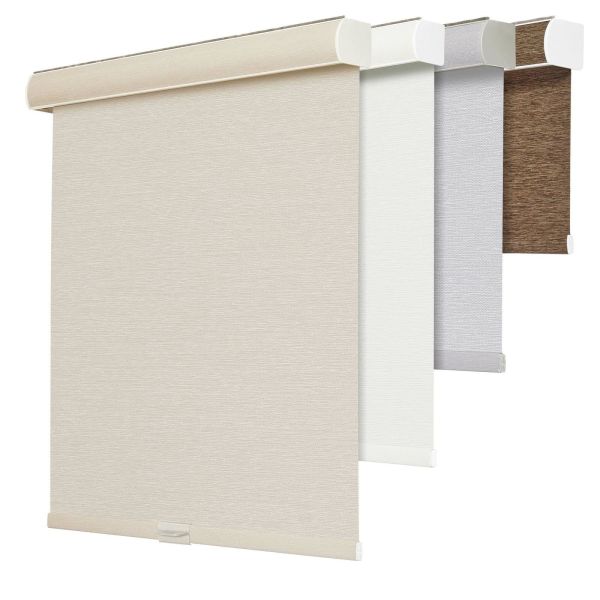 Motorized Electric Window Pull Blinds And Shades Sunscreen Fabric Installation