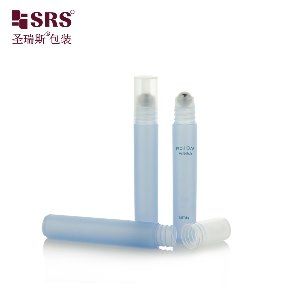 RPPH Travel PP Plastic Roll‑on Bottle Empty Mini Roller Vial for Acne Liquid Serum Cooling Gel Itch Relief Water Packaging