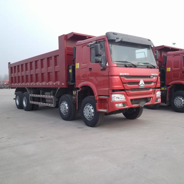 Caminhões de caminhão basculante da descarga das rodas ZZ3317N3867 12 com 371HP cor vermelha do Euro 2