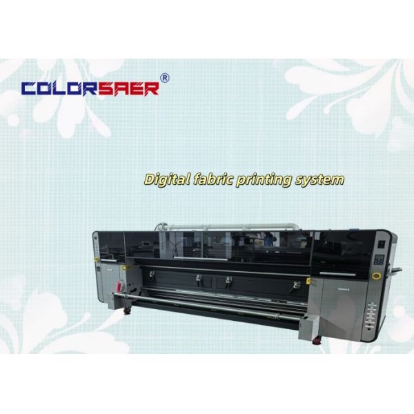 SAER Roll to Roll  Fabric Printing System Automatic Digital Inkjet Textile Printer with Water-based Ink