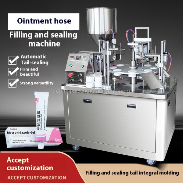 Customized Ultrasonic Plastic Soft Tube Filling & Sealing Machine for Cosmetic Cream Toothpaste -  with Servo Pump&Coding