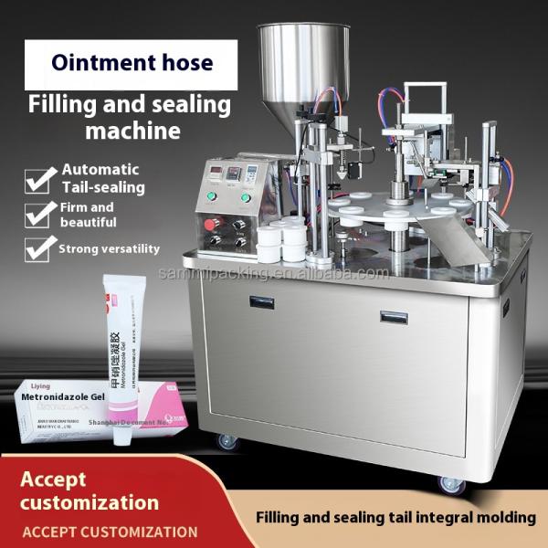 Factory Price Automatic Ultrasonic Tube Sealer High Speed Rotary Type Soft Tube Filling and Sealing Machine for Cosmetic