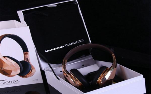 1:1 with original Monster Diamond Tears EDGE on-ear headphones GOLD Limited Edition made in china