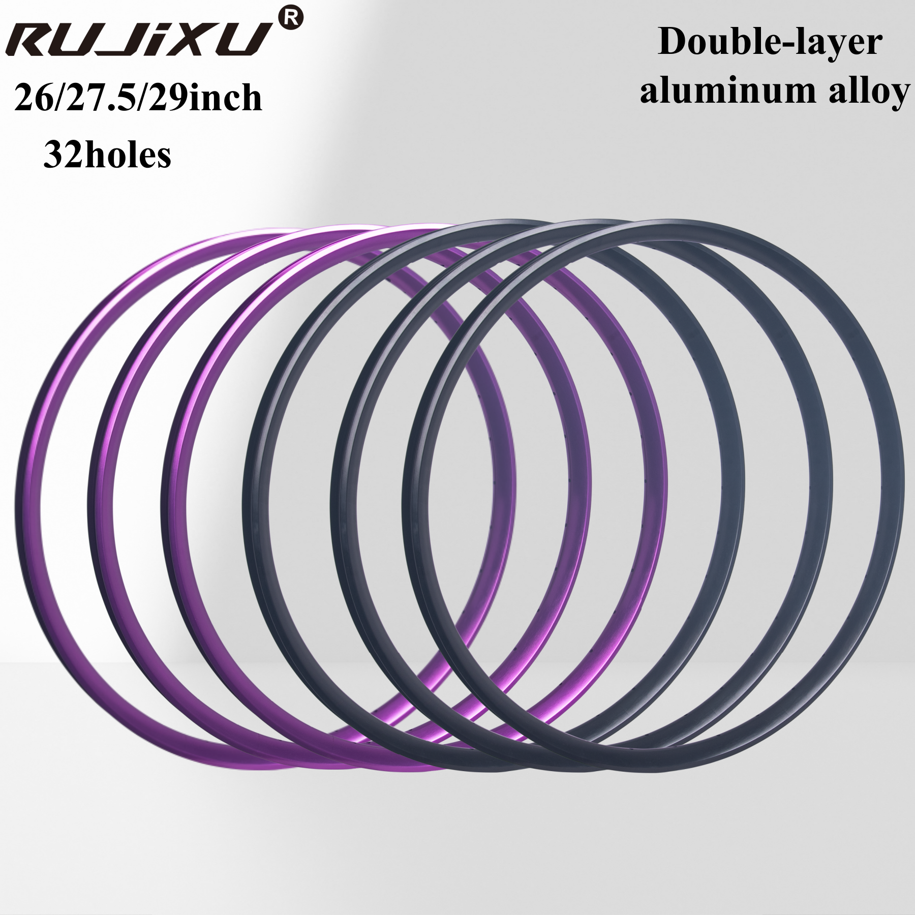 Mountain Bike Wheel Rim 26/27.5/29inch 21mm High Frame Double Aluminum Alloy Clincher Disc Brake for Bicycle Application