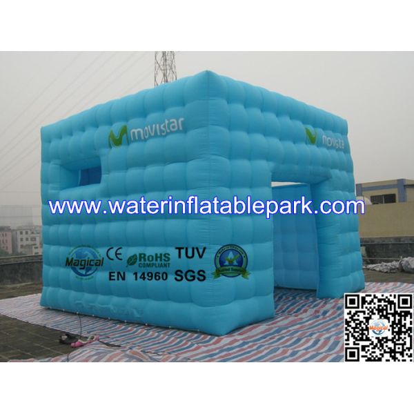 Sky Blue 5x5m Inflatable Tent For Advertising , 4 Season Outdoor Tent