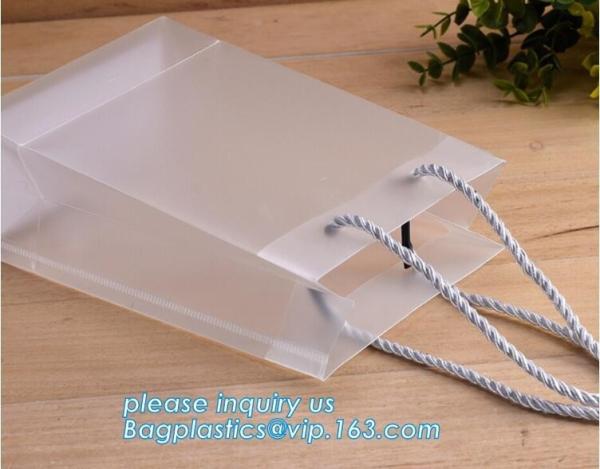 Recyclable Reusable Recycled Biodegradable Grocery Shopping Carry Bags Thick PP Hard Plastic Shopping Bags Jewelry Pack