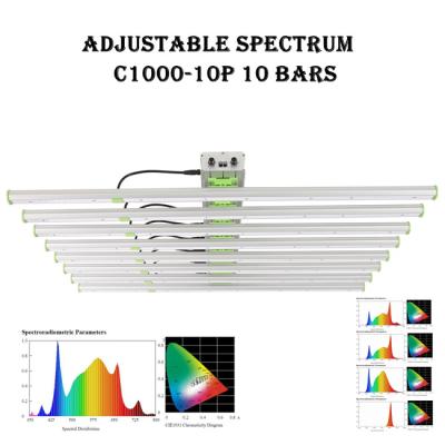 2500μMol 10 o diodo emissor de luz da planta das barras EPAR 760nm cresce as luzes 1000W SMD3030