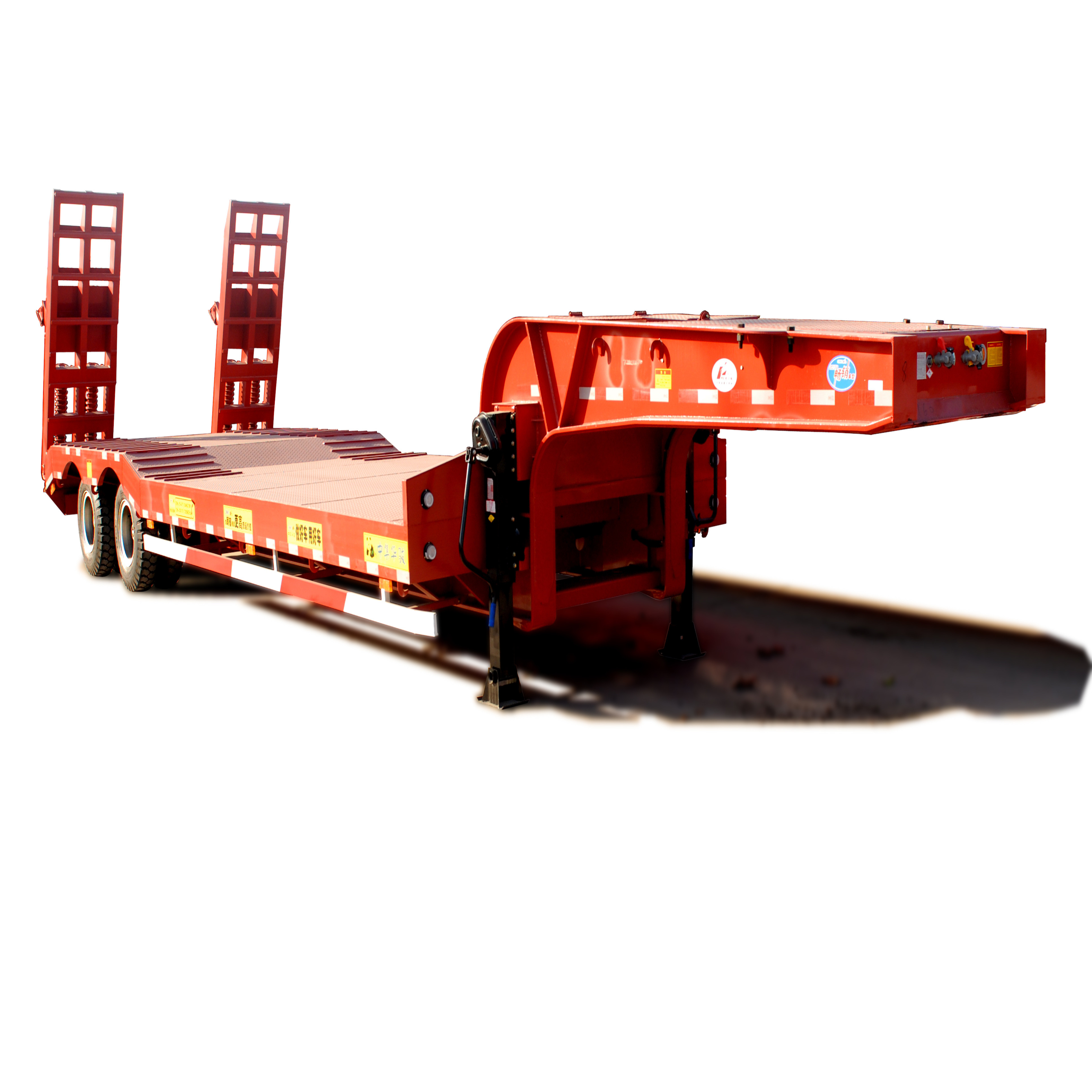 50/60/80/100 Tons Low Bed Trailer for Heavy Duty Excavator Transportation Solutions