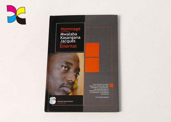 Grey Board / C2S Glossy Art Paper Hardcover Book Printing In CMYK Color Printing