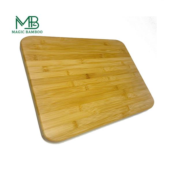 Tabela de cortar de bambu sustentável com sulco de suco A adição perfeita para a sua cozinha
