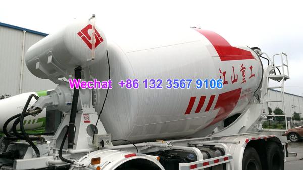 LHD & RHD 6x4 Tri-Ring 375HP 8--12CBM concrete cement mixer truck for Philippines