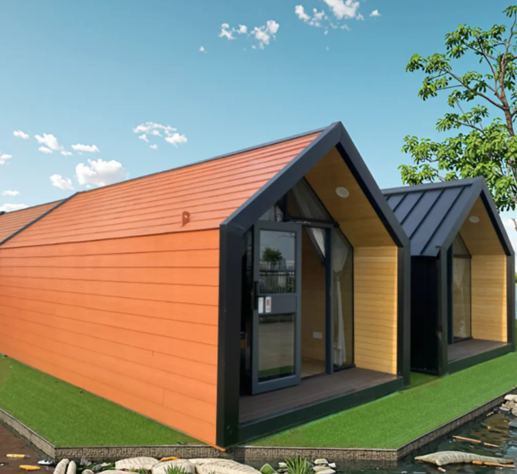 Australian Standard Luxury 2 Bedroom Villa Office Mobile Home Waterproof Soundproof Wooden Houses for Apartment Use