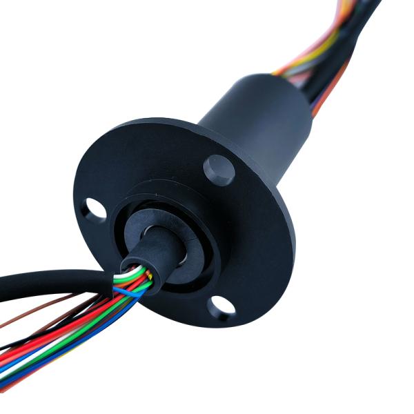 22 mm OD Combinación eléctrica y USB Anillos de deslizamiento Montado de brida