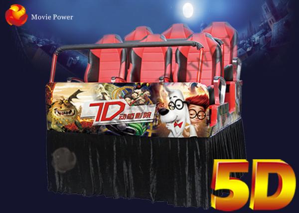 5D cinema elétrico popular 5D que conduz assentos do simulador 2-100