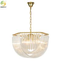 Électrodéposition du fer E14 et lustre de luxe mené en verre d'or pour la décoration d'intérieur