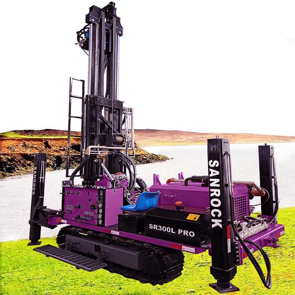 Equipamento de perfuração de água totalmente hidráulico 95KW motor diesel móvel máquina de perfuração de poço de água