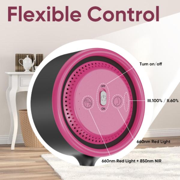 Floor-standing 30W Infrared Light Therapy Lamp with 660nm & 850nm Dual Wavelength