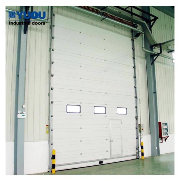 Eco Friendly Sectional Overhead Door Premium Lifting PU 75mm thickness 8m height