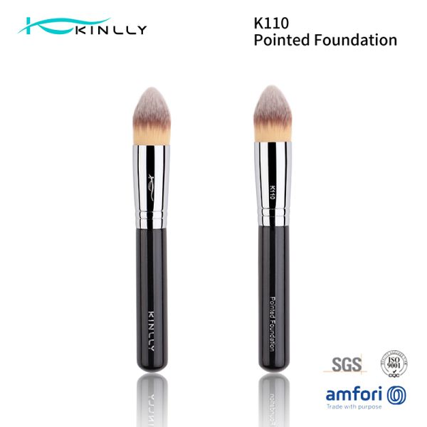 Макияж Kabuki стороны индивидуальный чистит двинутую под углом щетку щеткой учреждения