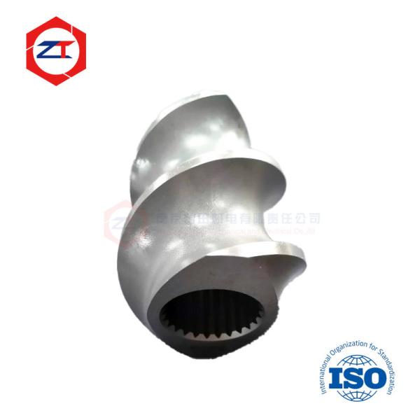 PTFE revêtu de éléments de vis jumelles à faible accumulation de matériau 35-60 mm Conception modulaire Ra 0,4 μM Finition, FDA de qualité alimentaire Optionnelle 35-60 mm Conception modulaire Ra 0,4 μM Finition FDA de qualité alimentaire Optionnelle