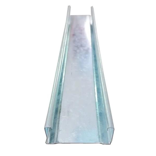 Galvanized Or Painted Drywall Partition Stud Track Easy Installation With Drywall Screw Width 50mm-150mm