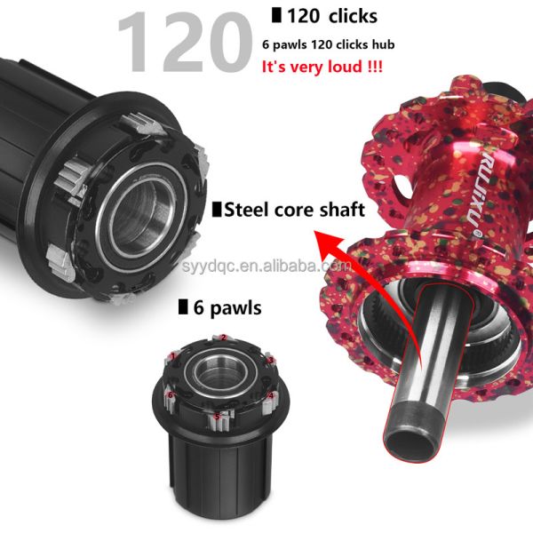 180 anillos Centros para bicicletas 32 agujeros de la rueda de la bicicleta de montaña Centros de las ruedas de las ruedas de acero