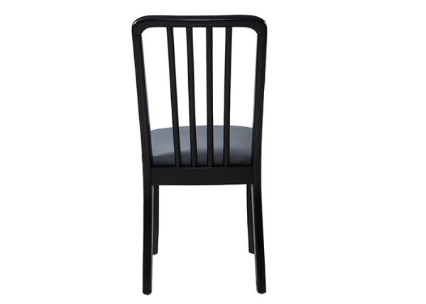 Library Leather Grey Upholstered Dining Chairs With Oak Legs