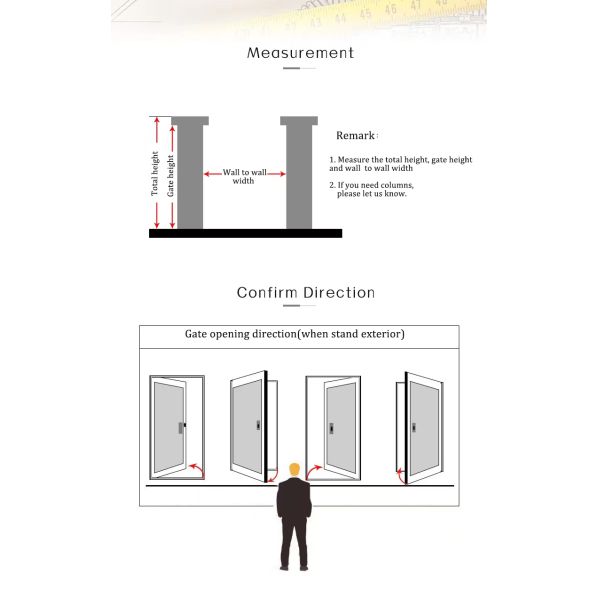 Внешняя входная дверь дома, гальванизированный дизайн чугунных ворот новый