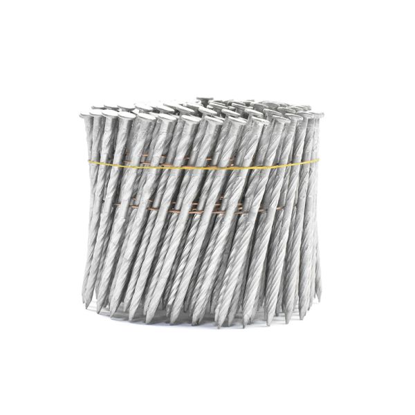 2.5mm*63mm Flat Head Hot Dipped Coil Nails Screw Shank Coil Siding Nails