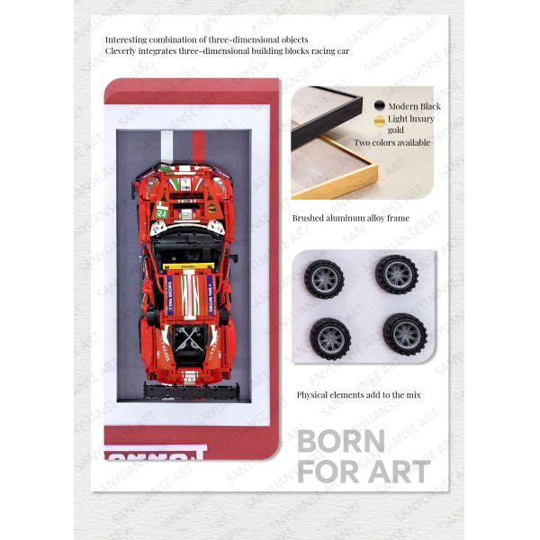 Creative Three-Dimensional Wall Murals Luxury Sports Car Background Hanging Painting