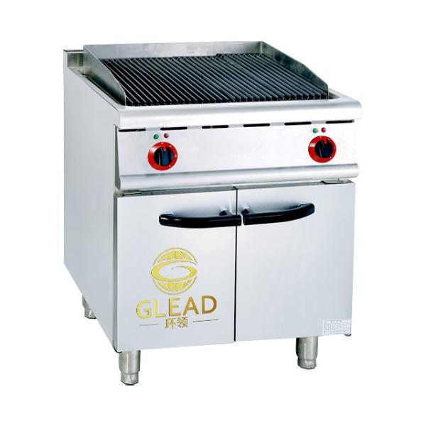17 Grelha a gás com armário Equipamento de cozinha de cozinha comercial alimentado por GLP / GNL