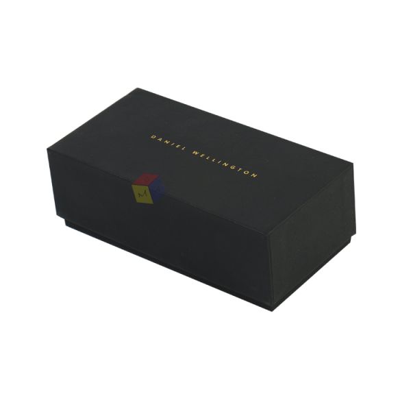 Customizable Men's Gift Boxes Luxury Matte Black Rigid Cardboard Razor Blade Packaging