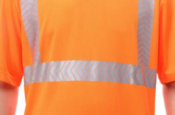 Reflective Safety Hi Vis Polo Shirt OEM breathable quick dry short sleeve work wear unisex heat sublimation printed