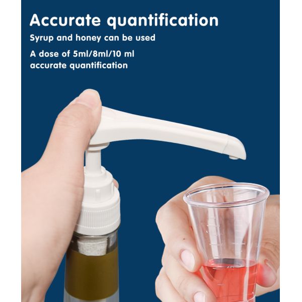 Съемный насос распределителя сиропа с узкой головкой для приправы 28-410 жидкости напитка