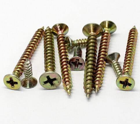 6h Tolerance Flat Head Screw Countersunk Sheet Chipboard Screws Zinc Plate Surface
