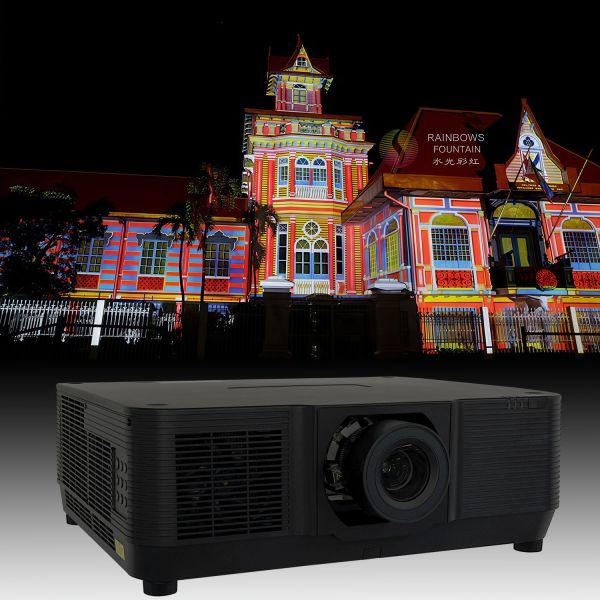 Motorized Lenses 12000 Lumen 3D Mapping Projector 500 Inch WUXGA Laser Display