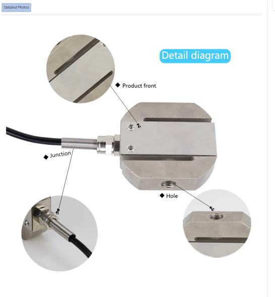 High Precision Weight Sensor Load Cell 350kg Price for Injection Molding Machine Chemical Industry Alloy steel