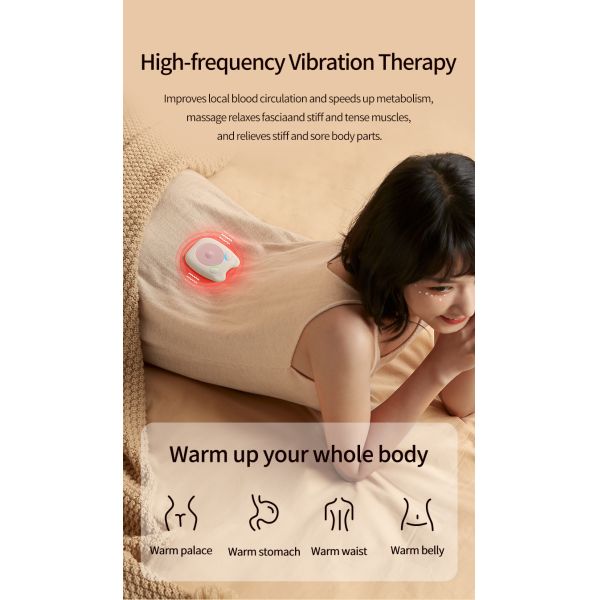 Multifunctional Body Massager with Red Light Pulse and Graphene Hot Compress Bag