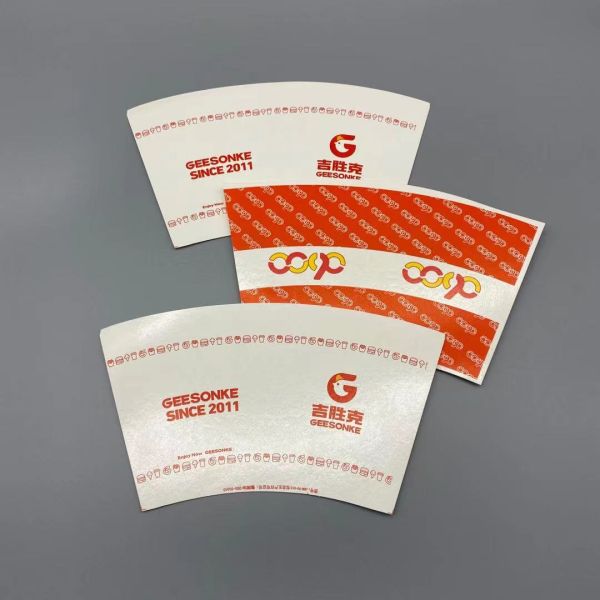 Water Resistant Biodegradable PE Coated Paper Cup Fan For Hot and Cold Drink