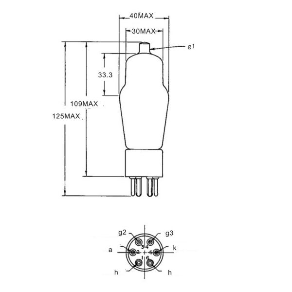 10V Voltage Stereo Vacuum Tubes Western Electric 1:1 Replica PSVANE WE310A