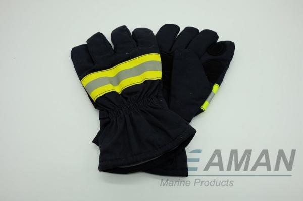 Fogo marinho do equipamento da luta contra o incêndio da segurança - luvas retardadoras do bombeiro do salvamento do algodão